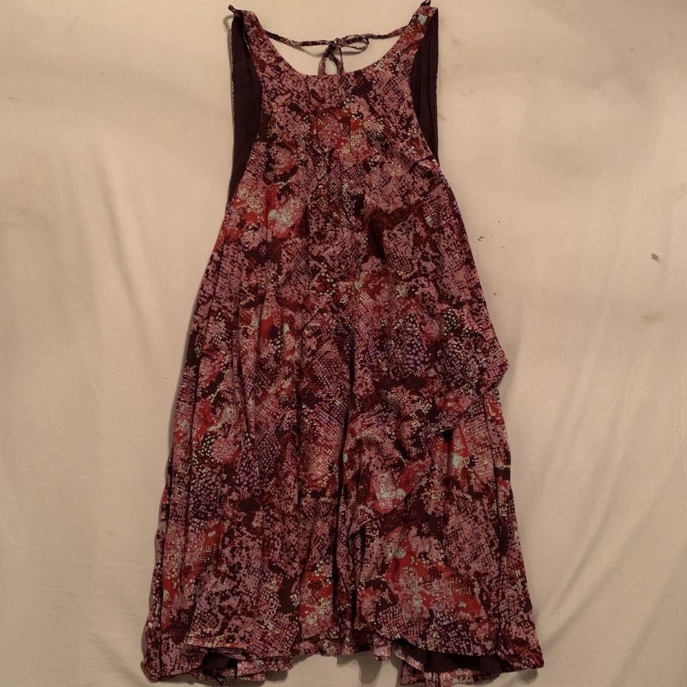 SILENCE + NOISE COLORFUL SNAKE PRINT DRESS